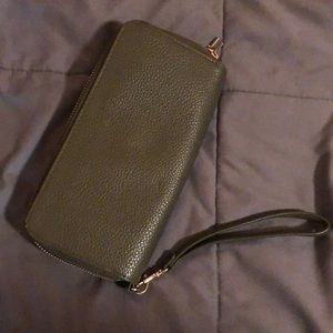 Olive Green Wrist Wallet